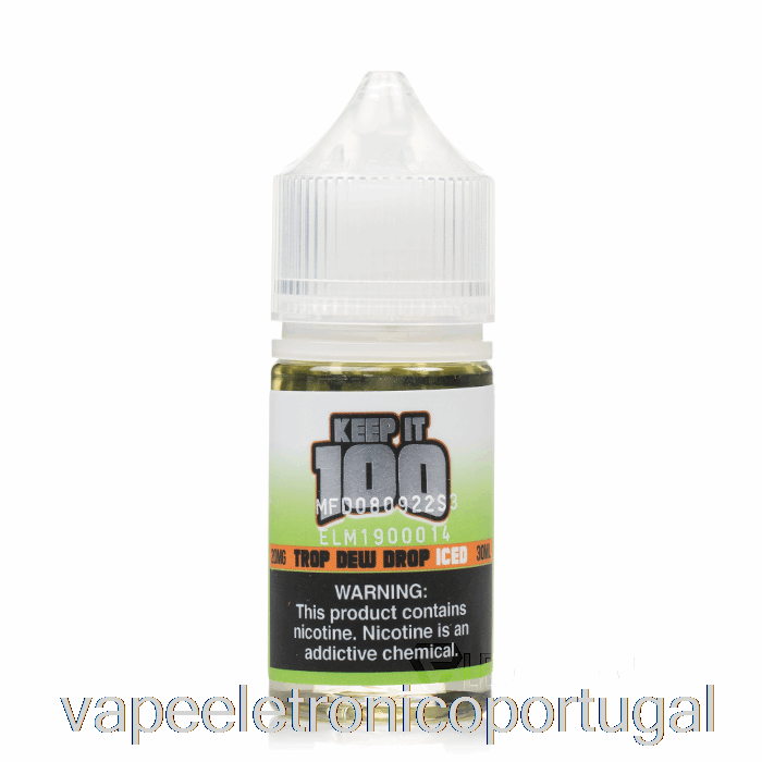 Vape Eletrônico Iced Trop Dew Drop - Mantenha 100 Sais - 30ml 30mg